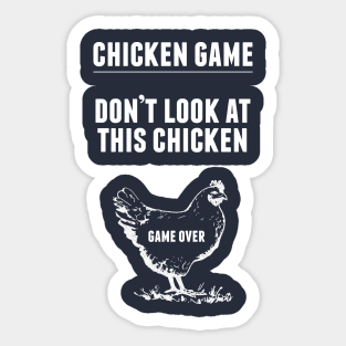 Chicken Game T-Shirt Sticker